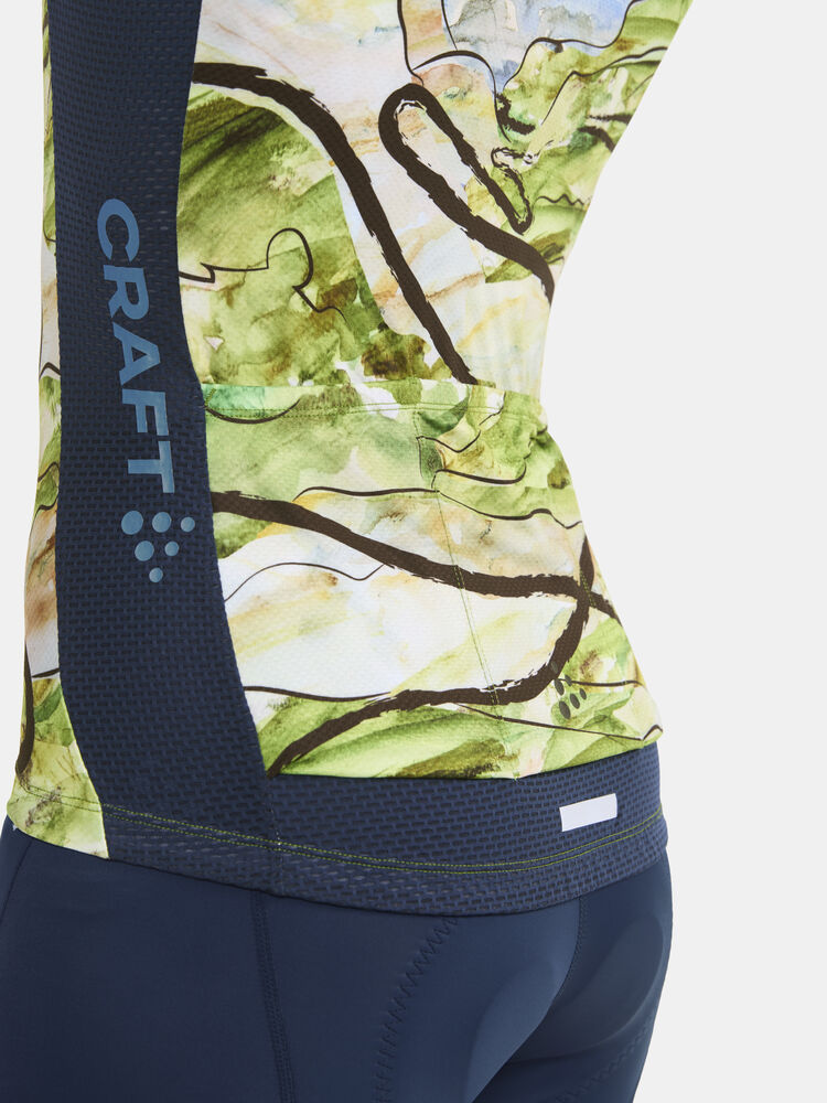 Adv Endur Graphic Jersey W von Craft – Blaze/Free