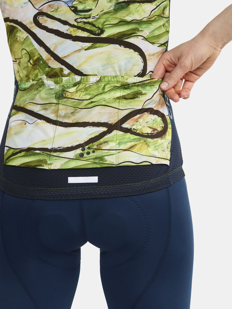 Adv Endur Graphic Jersey W von Craft – Blaze/Free