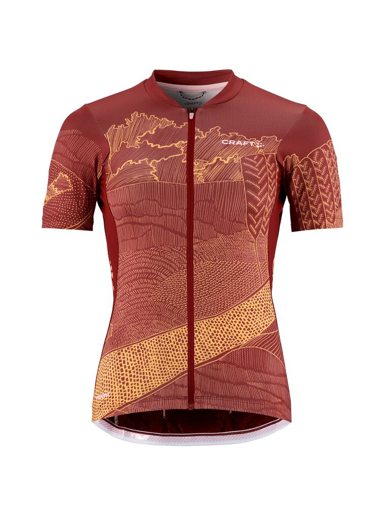 Adv Endur Graphic Jersey W von Craft – Blaze/Free