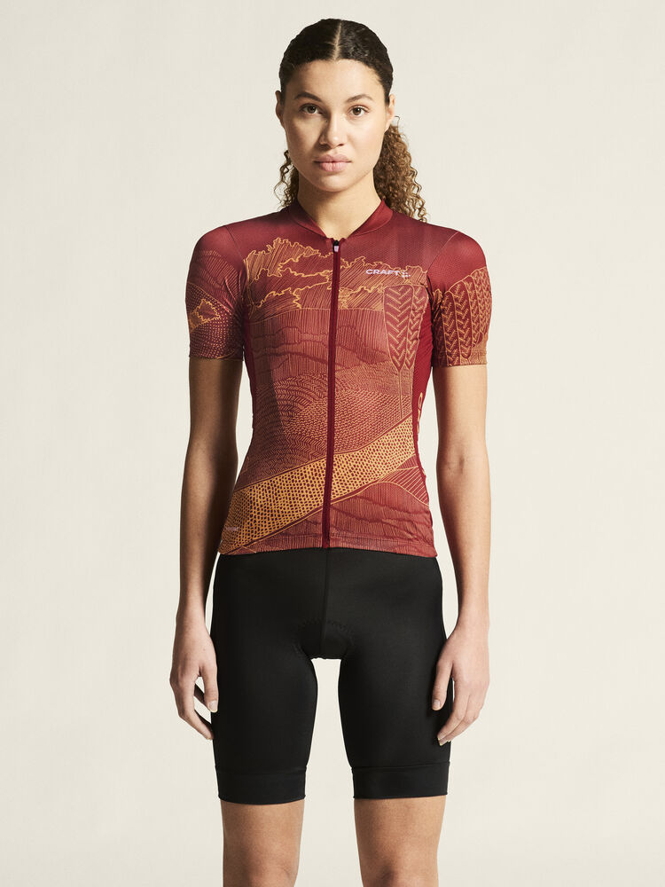 Adv Endur Graphic Jersey W von Craft – Blaze/Free