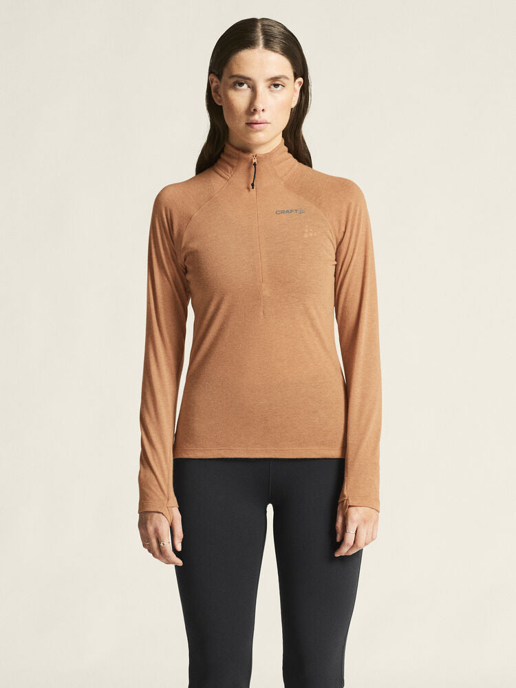 Adv Subz Wool Ls Tee 3 W von Craft – Syrup/Melange