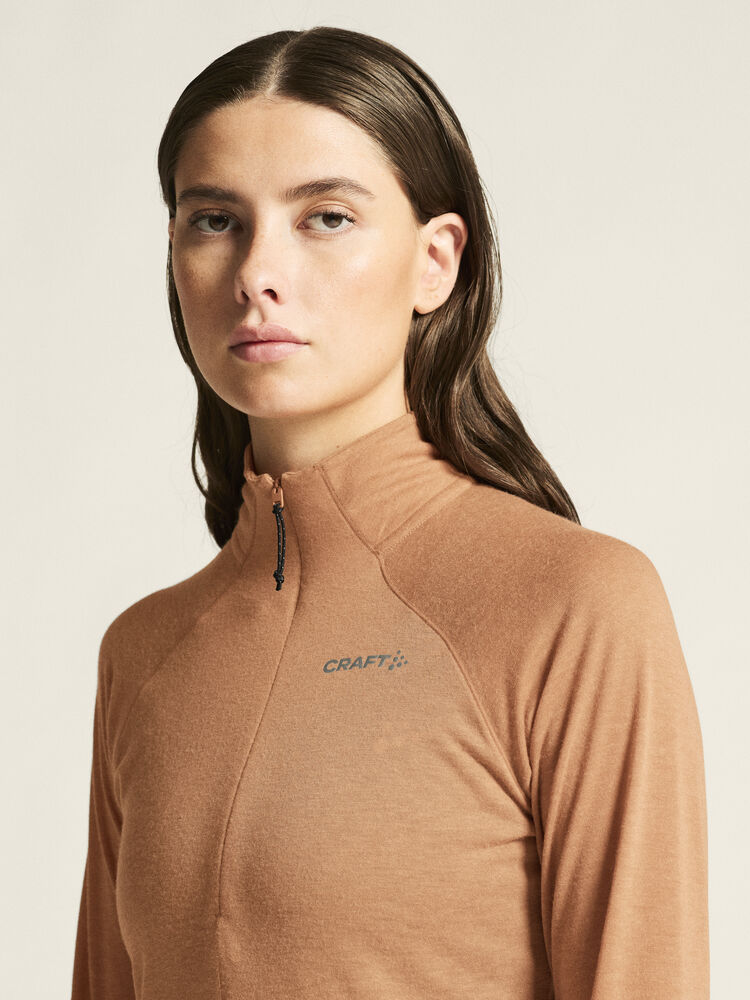 Adv Subz Wool Ls Tee 3 W von Craft – Syrup/Melange
