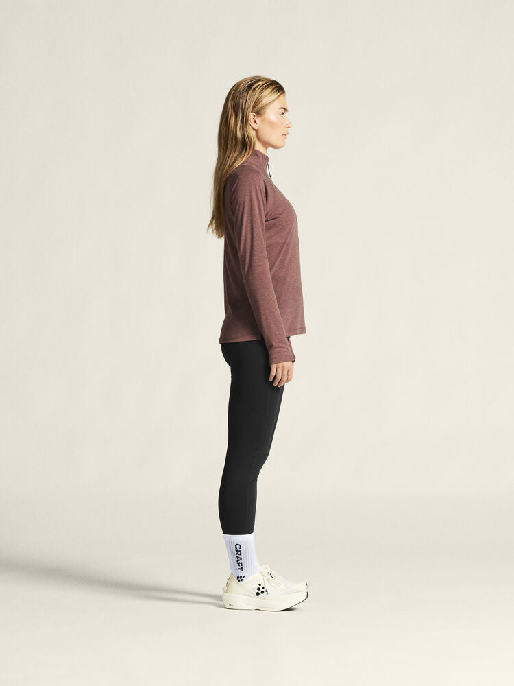 Adv Subz Wool Ls Tee 3 W von Craft – Syrup/Melange