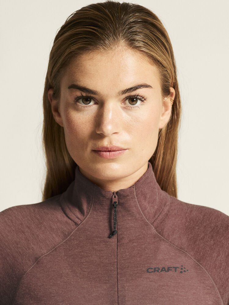 Adv Subz Wool Ls Tee 3 W von Craft – Syrup/Melange