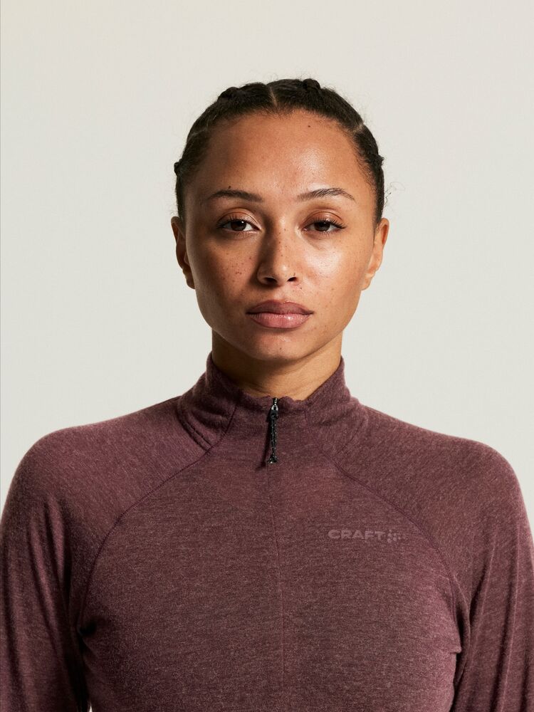 Adv Subz Wool Ls Tee 3 W von Craft – Syrup/Melange