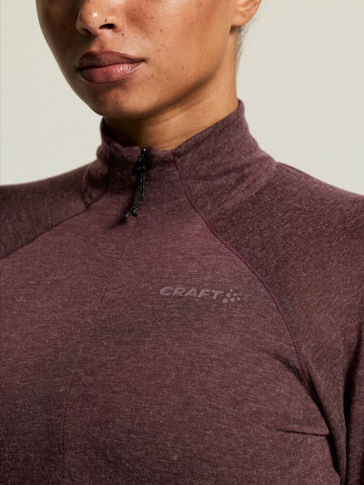 Adv Subz Wool Ls Tee 3 W von Craft – Syrup/Melange
