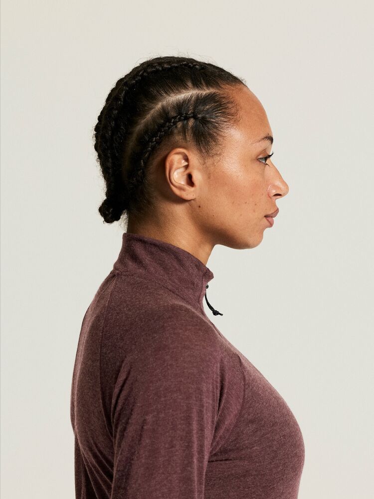 Adv Subz Wool Ls Tee 3 W von Craft – Syrup/Melange