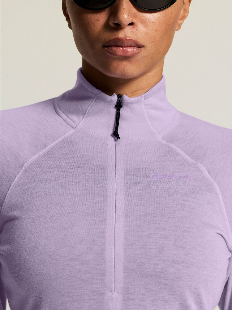 Adv Subz Wool Ls Tee 3 W von Craft – Syrup/Melange