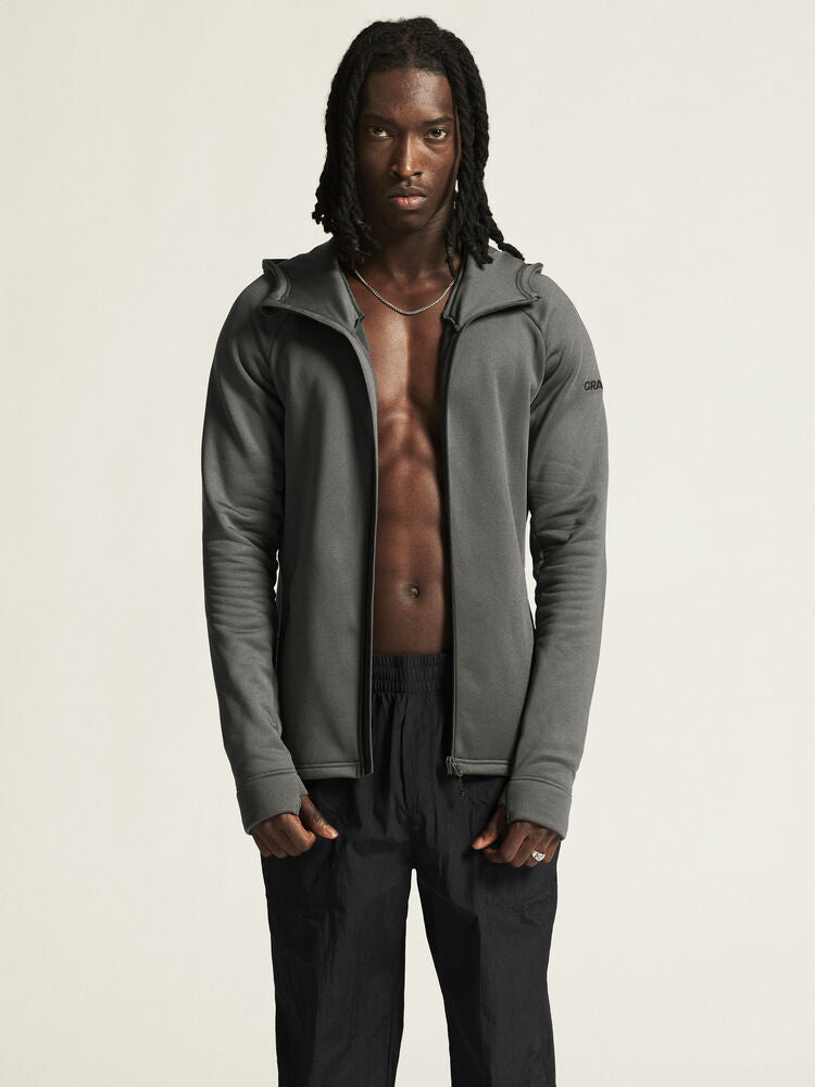 Adv Explore Power Fleece Hood Jkt M