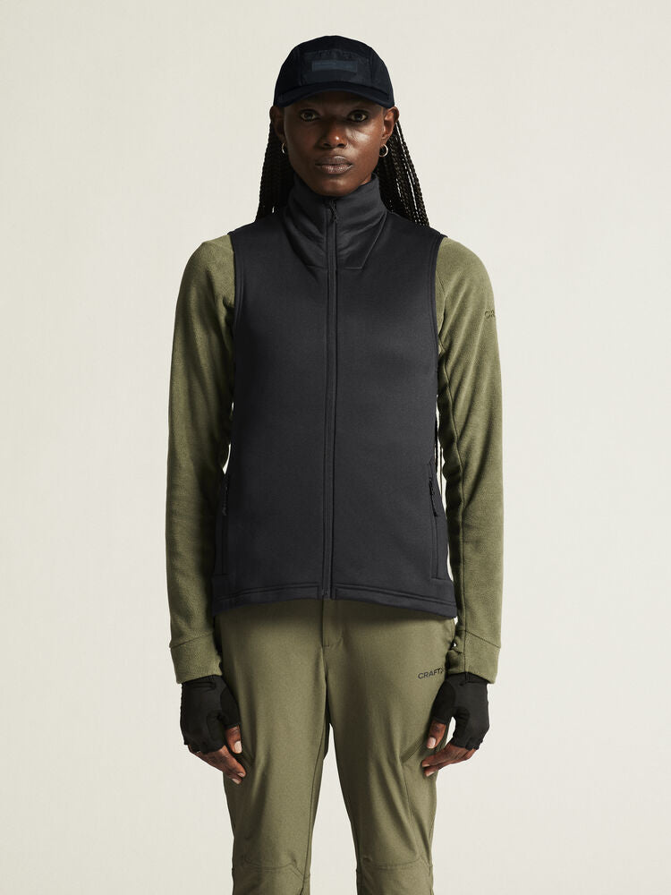 Adv Explore Power Fleece Vest W von Craft – Black