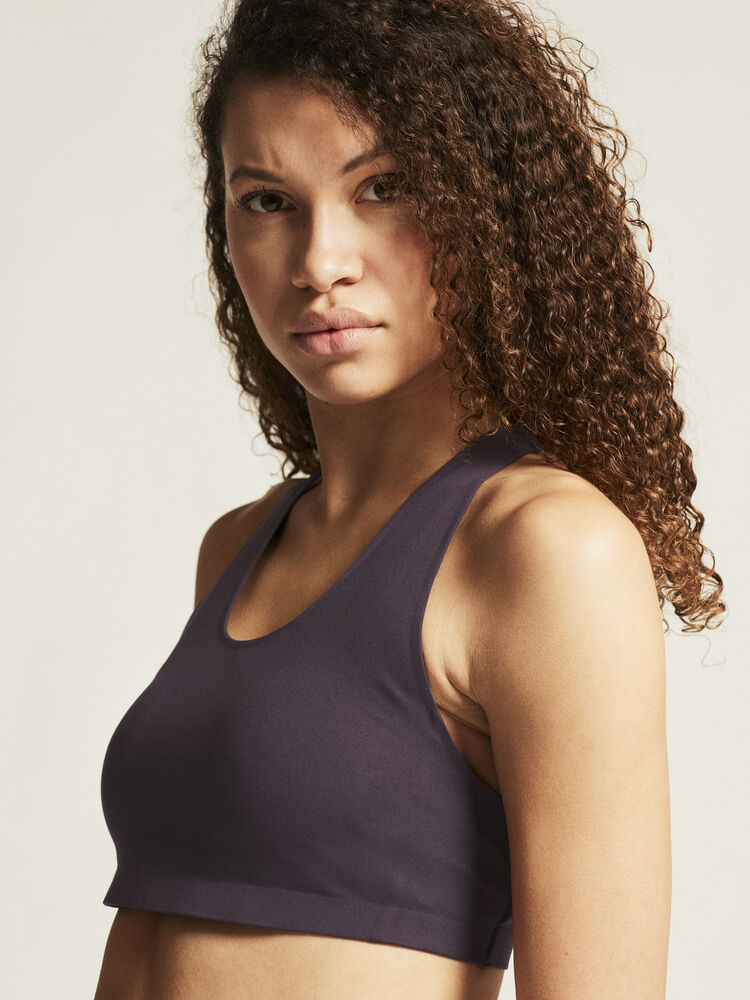 Collective Padded Sports Bra W von Craft – Dk Plum
