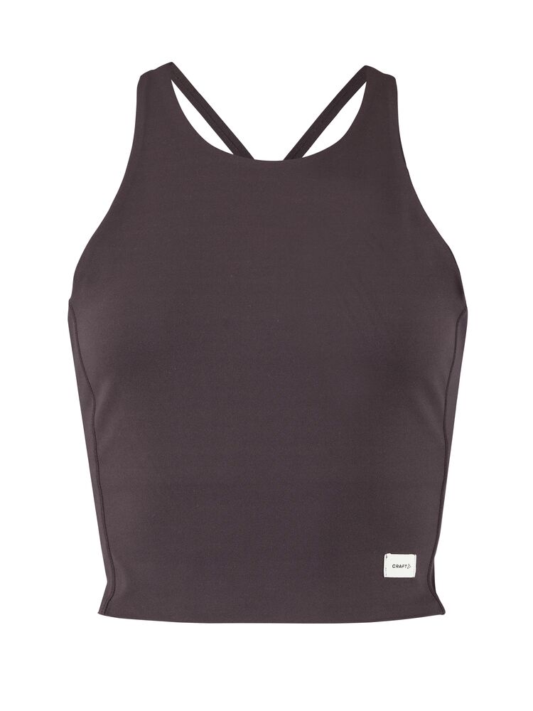 Collective Cropped Singlet W von Craft – Dk Plum