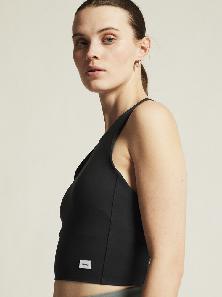 Collective Cropped Singlet W von Craft – Dk Plum