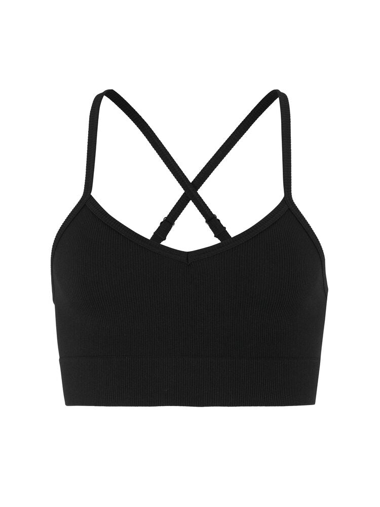 Collective Rib Strap Sports Bra W von Craft – Dk Plum