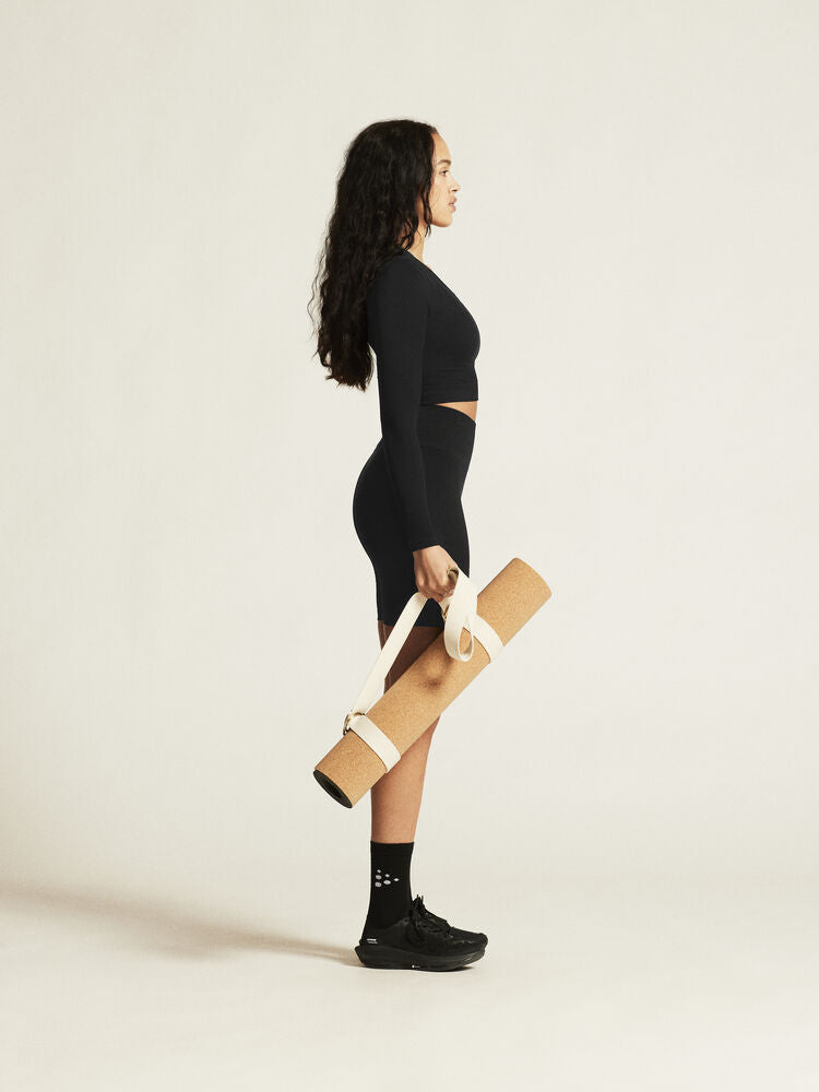 Collective Rib Cropped Ls Top W von Craft – Syrup