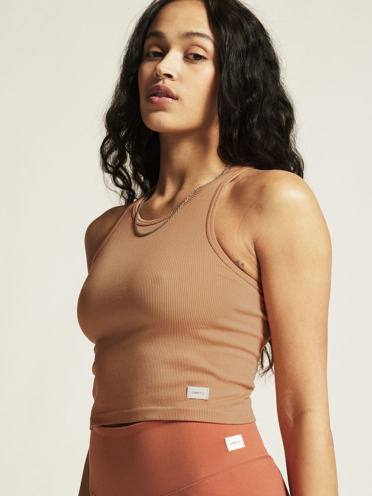Collective Rib Tank Top W von Craft – Syrup