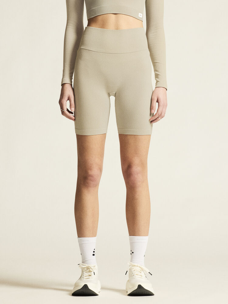 Collective Rib Short Tights W von Craft – Dk Plum