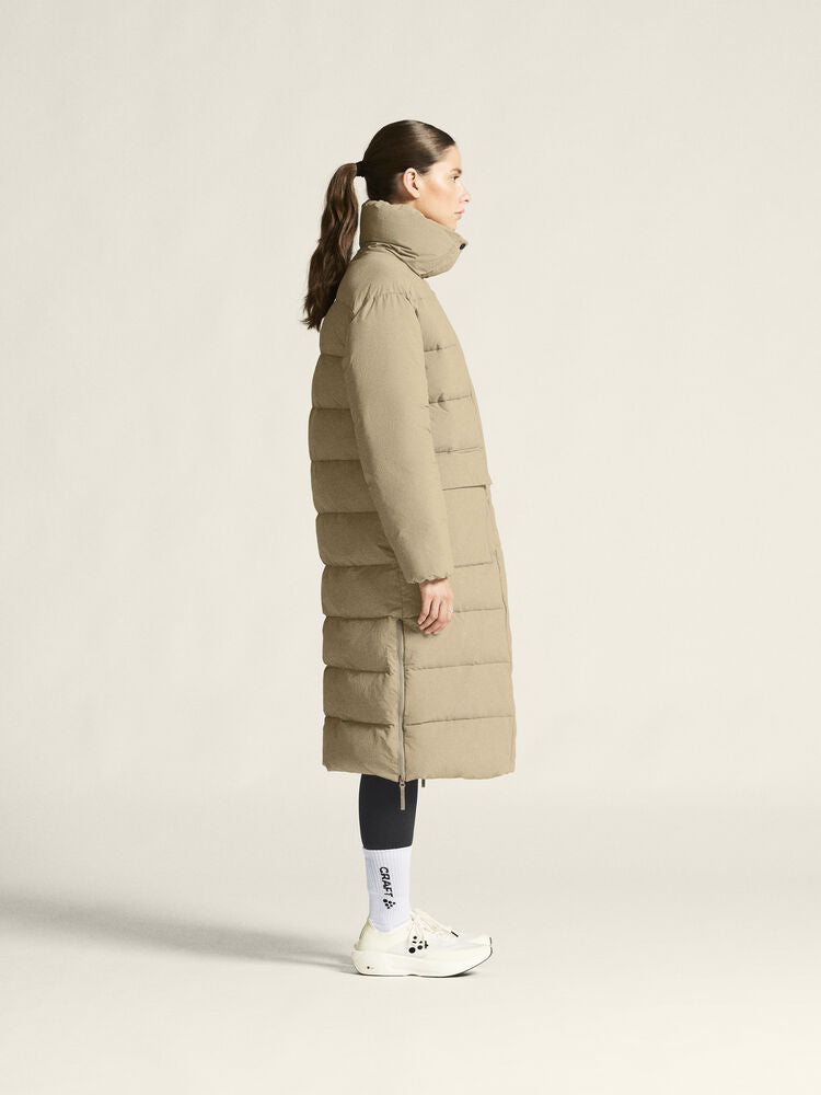 Urban Long Padded Coat W von Craft – Taupe