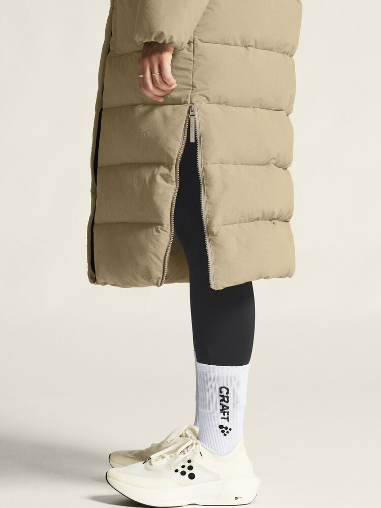 Urban Long Padded Coat W von Craft – Taupe
