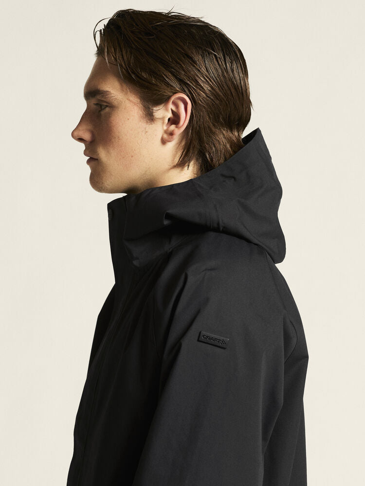 Urban Shell Coat Uni - eleganter, wetterfester Mantel