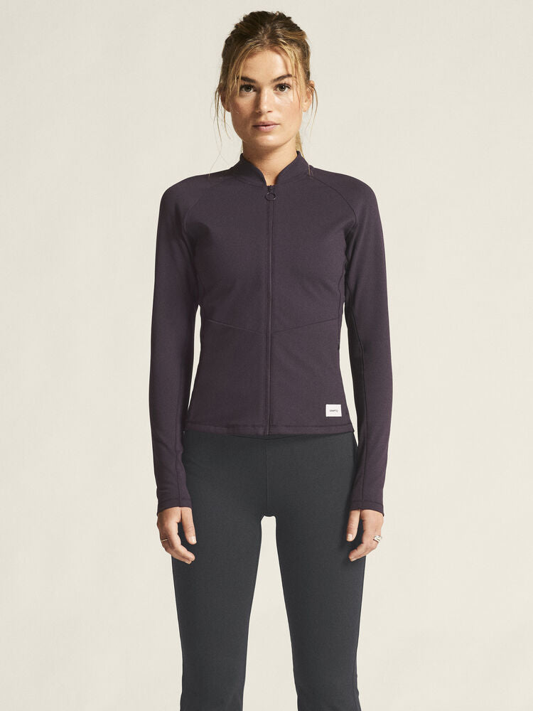 Collective Zip Sweater W von Craft – Dk Plum