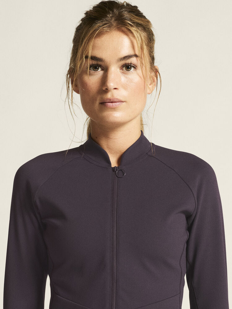 Collective Zip Sweater W von Craft – Dk Plum