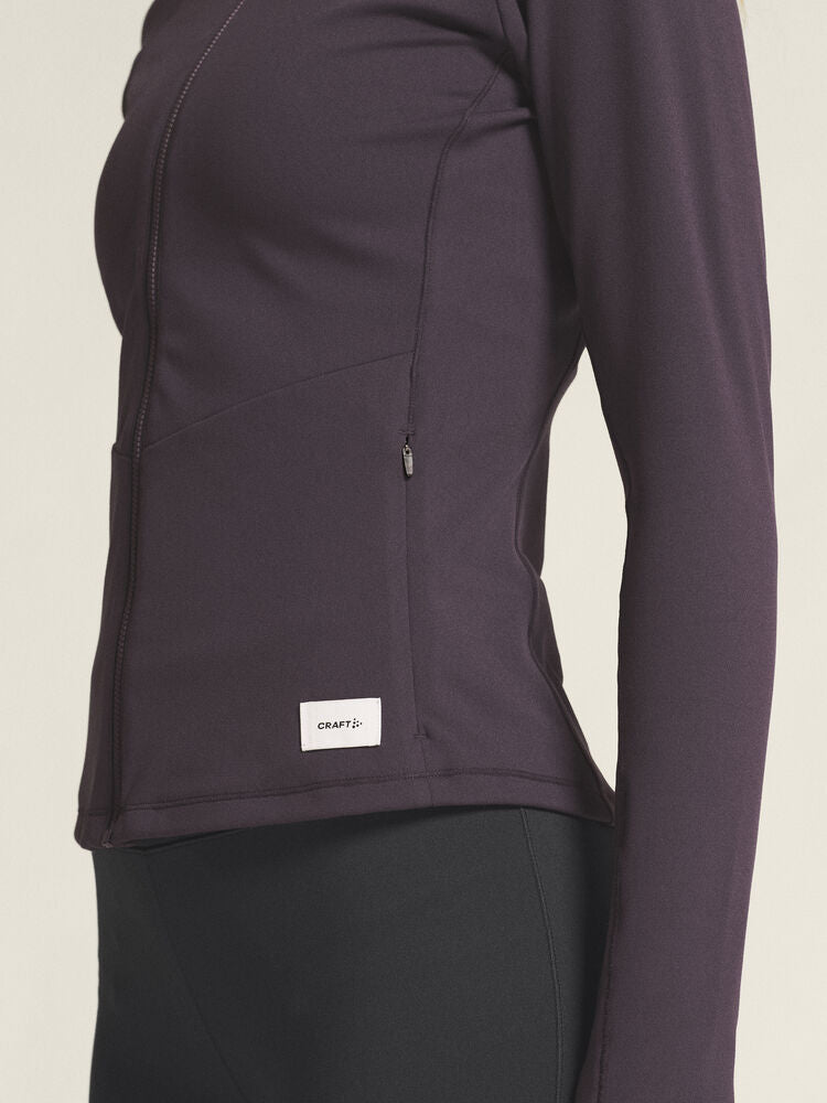 Collective Zip Sweater W von Craft – Dk Plum