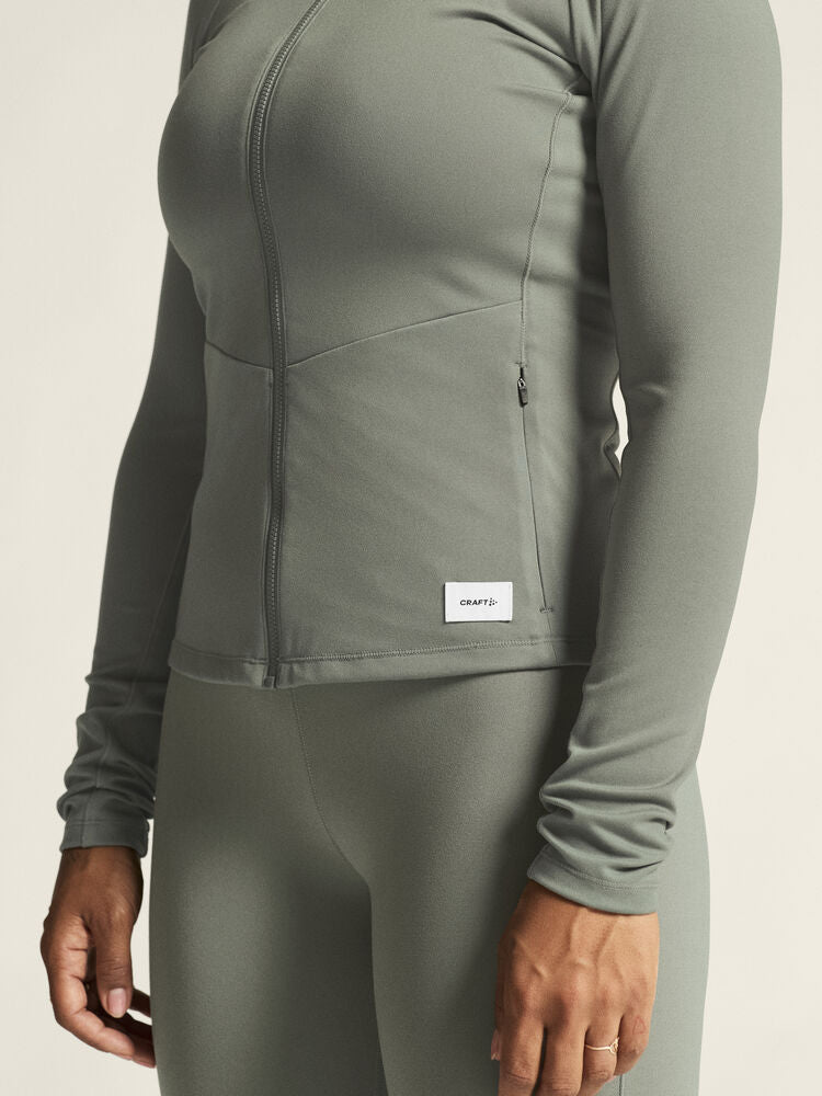 Collective Zip Sweater W von Craft – Dk Plum