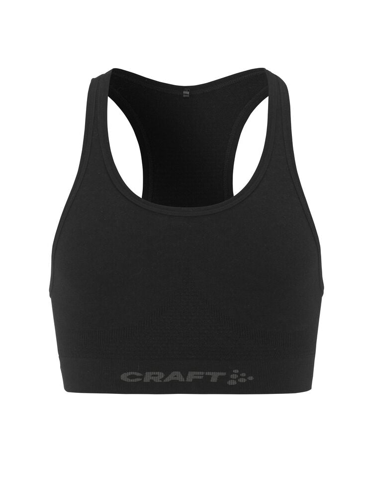 Wool Seamless Bra W von Craft – Black