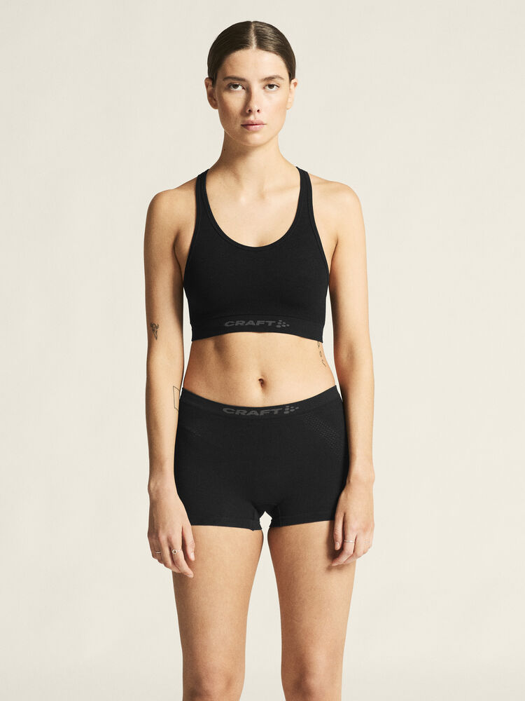 Wool Seamless Bra W von Craft – Black