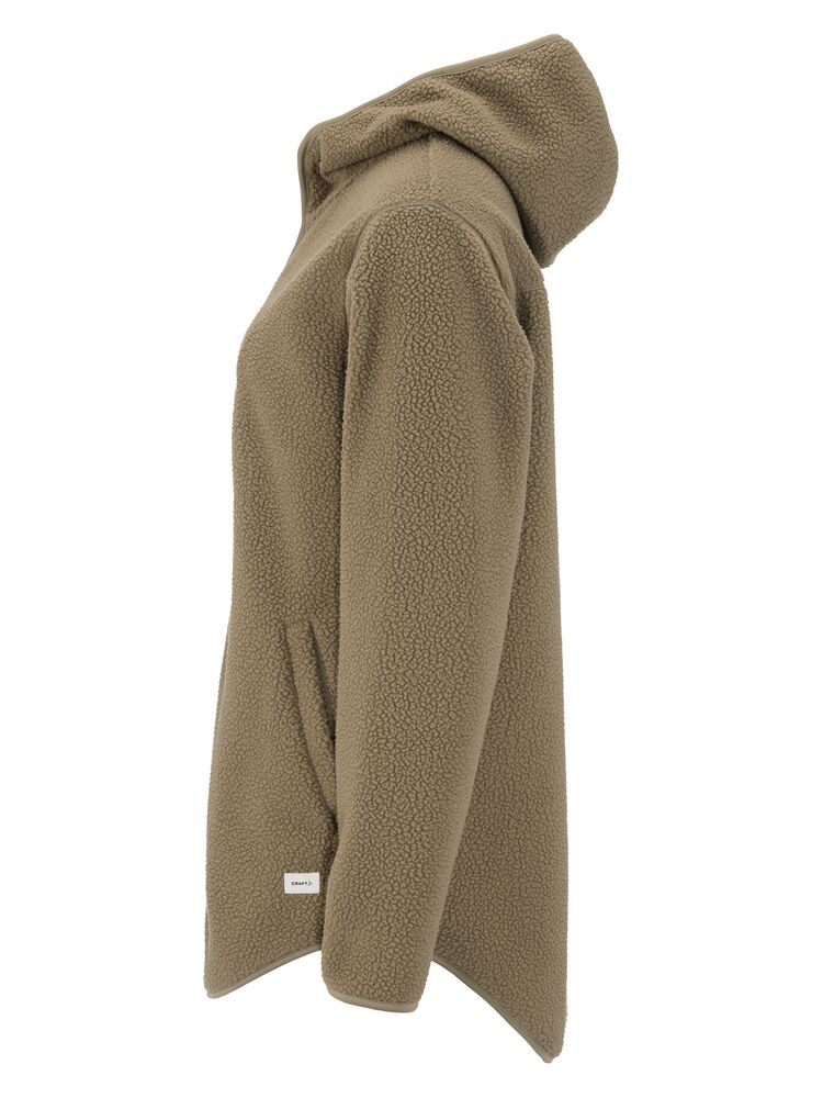 Join Pile Fleece Fz Hood W von Craft – Taupe