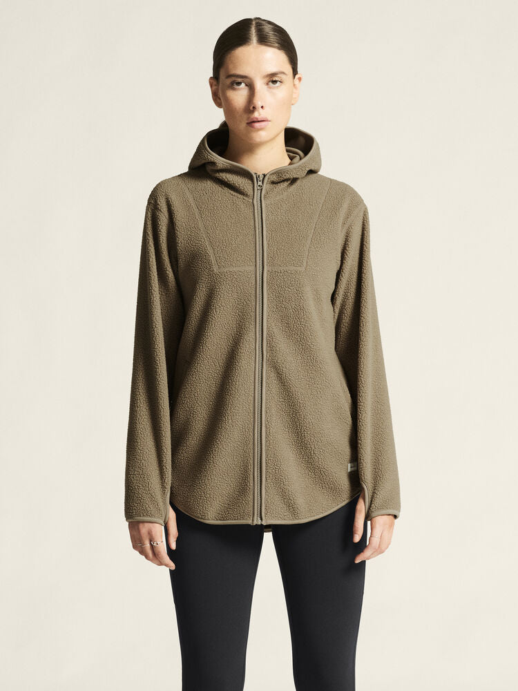 Join Pile Fleece Fz Hood W von Craft – Taupe