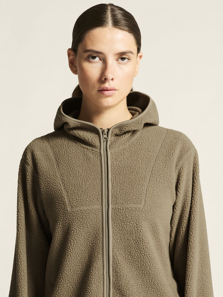 Join Pile Fleece Fz Hood W von Craft – Taupe