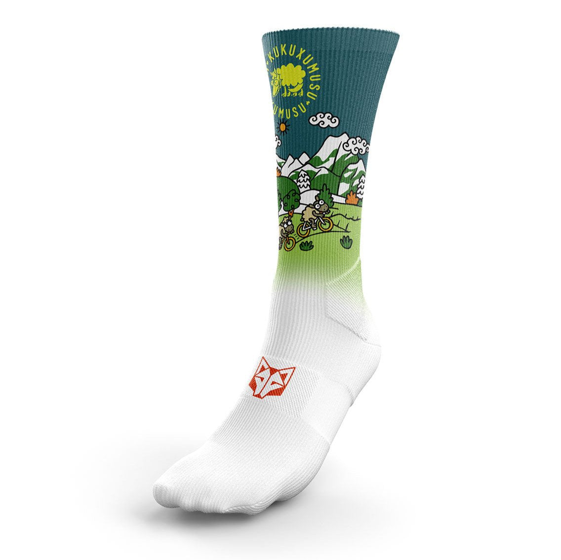 OTSO Sublimierte Sportsocken - Kukuxumusu Bike – Produktansicht