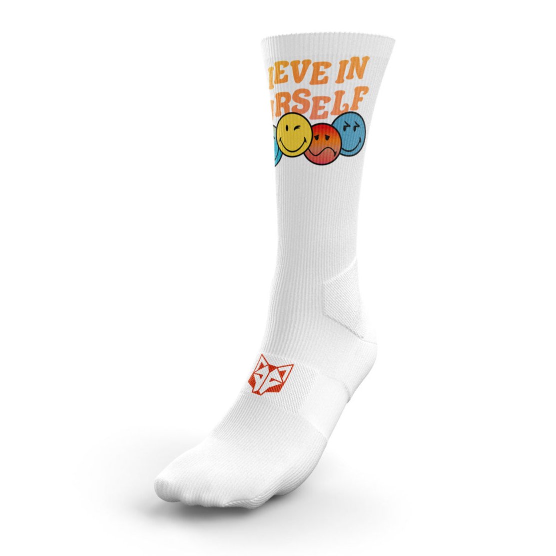 OTSO Sublimierte Sportsocken - S.W.Smiley Believe – Produktansicht