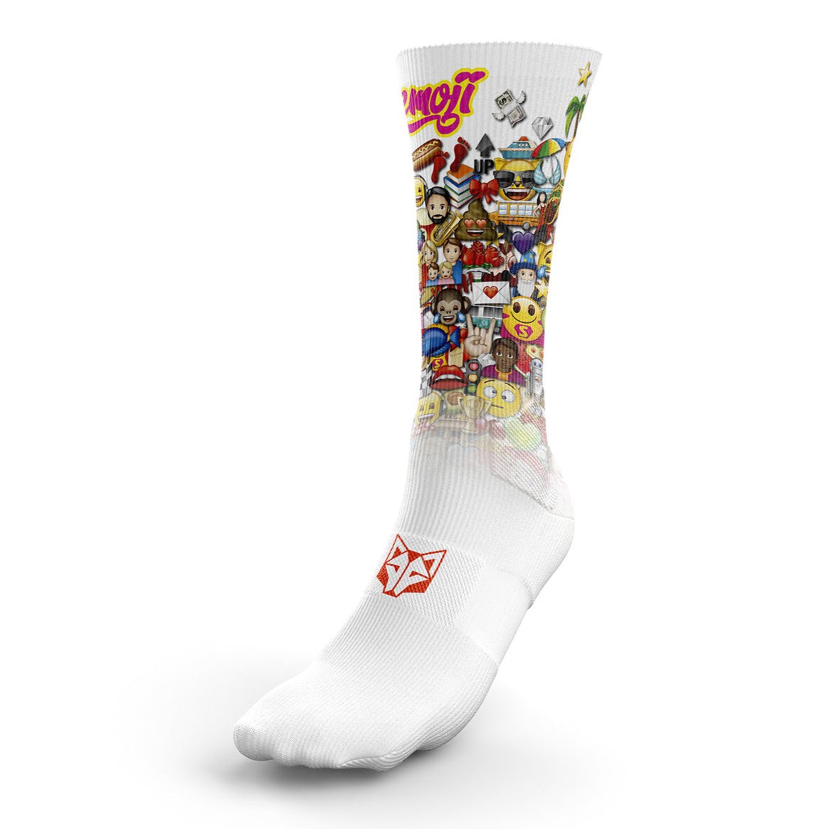 OTSO Sublimierte Sportsocken - Emoji Big Wave – Produktansicht