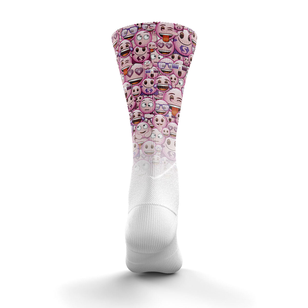 OTSO Sublimierte Sportsocken - Emoji Classic Pink – Produktansicht 2