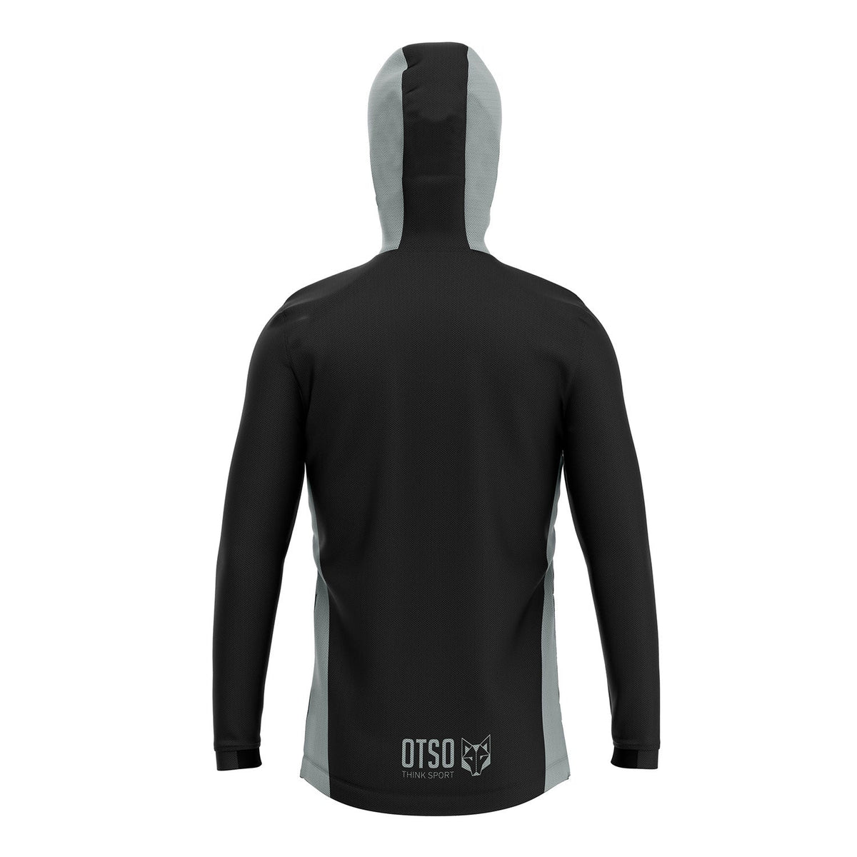 OTSO Unisex Sport-Hoodie - Black & Grey – Produktansicht 2