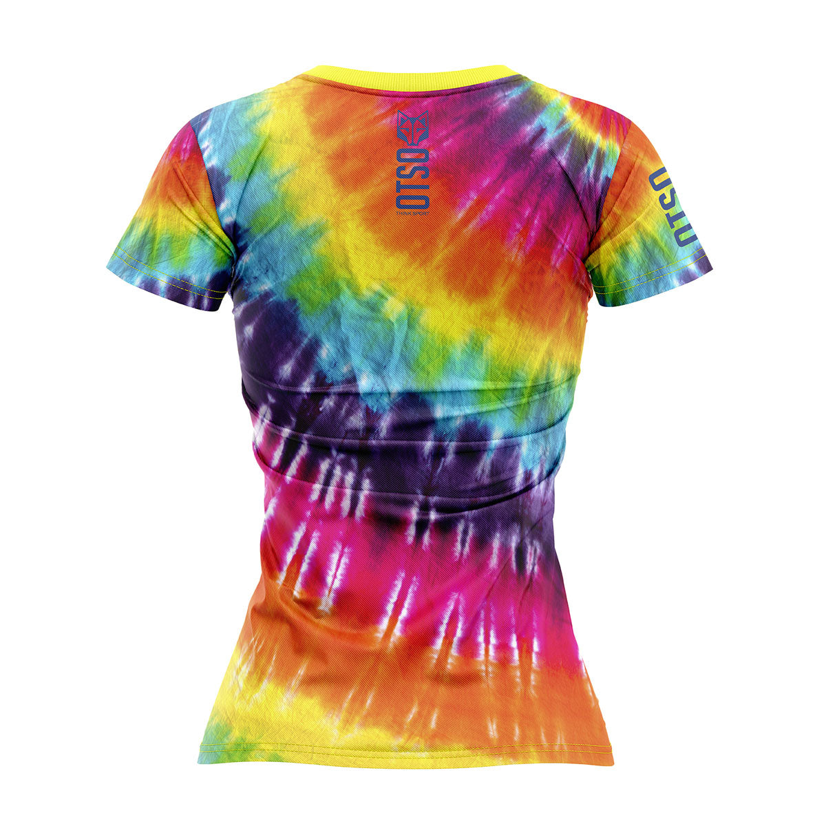 OTSO Damen Kurzarm-Funktionsshirt - Tie Dye – Produktansicht 2