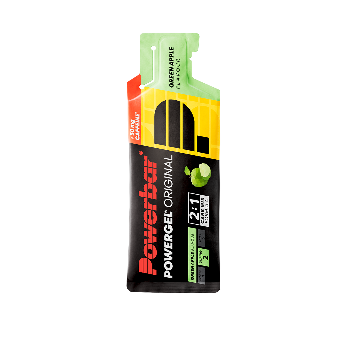 PowerBar PowerGel Original 41 g Green Apple – Energiegel mit Koffein