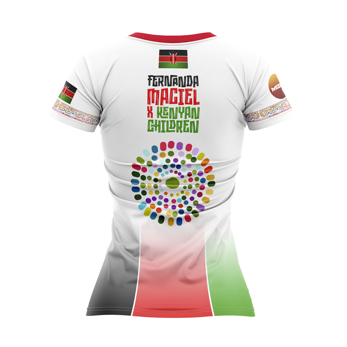 OTSO Damen Kurzarm-Funktionsshirt - Fernanda Maciel & Kenyan Children – Produktansicht 2