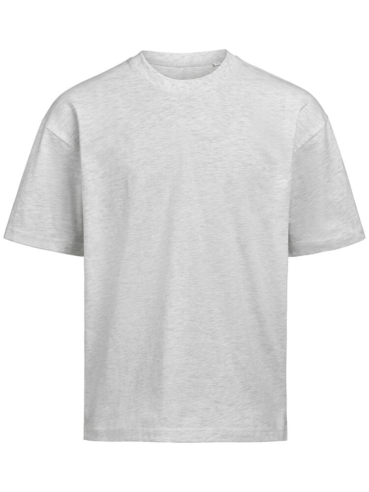 UM T-Shirt (OCS)  Loose Fit Unisex von Untagged Movement – Ashgrau Meliert
