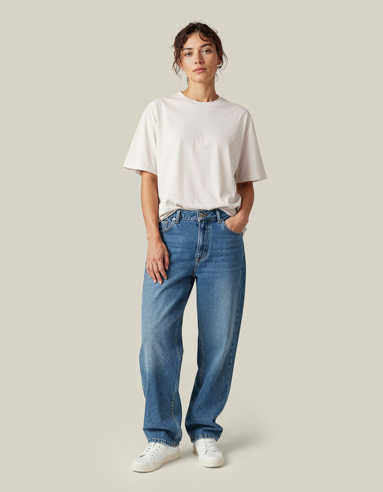 UM T-Shirt (OCS)  Loose Fit Unisex von Untagged Movement – Ashgrau Meliert