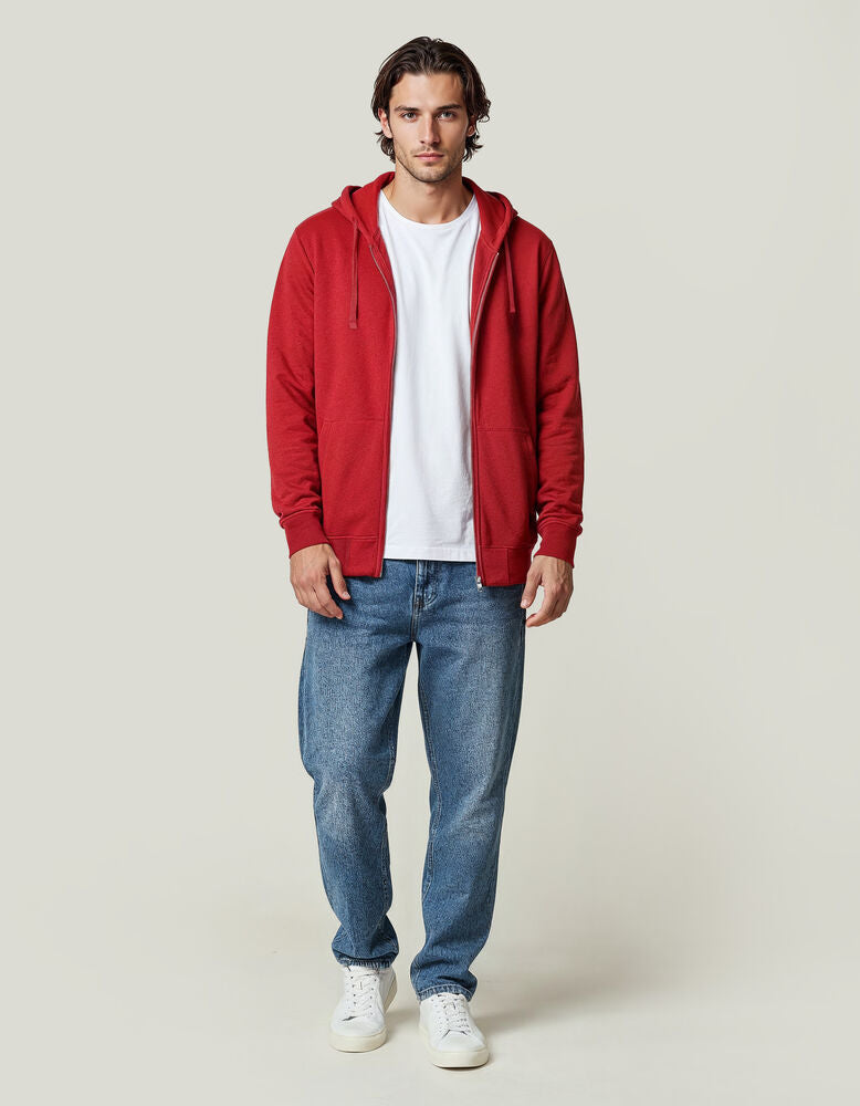 UM Pullover mit Reißverschluss (OCS-RCS)  Regular Fit Unisex von Untagged Movement – Weiß