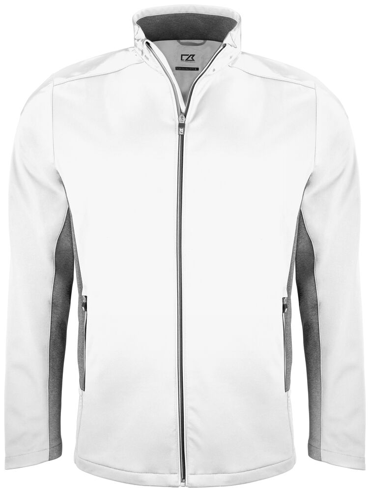 Navigate Softshell Jacket Men von Cutter & Buck – White