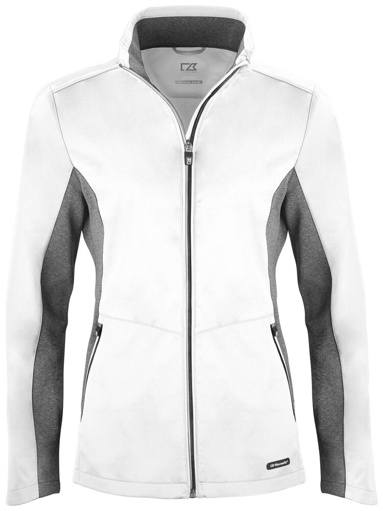 Navigate Softshell Jacket Ladies von Cutter & Buck – White
