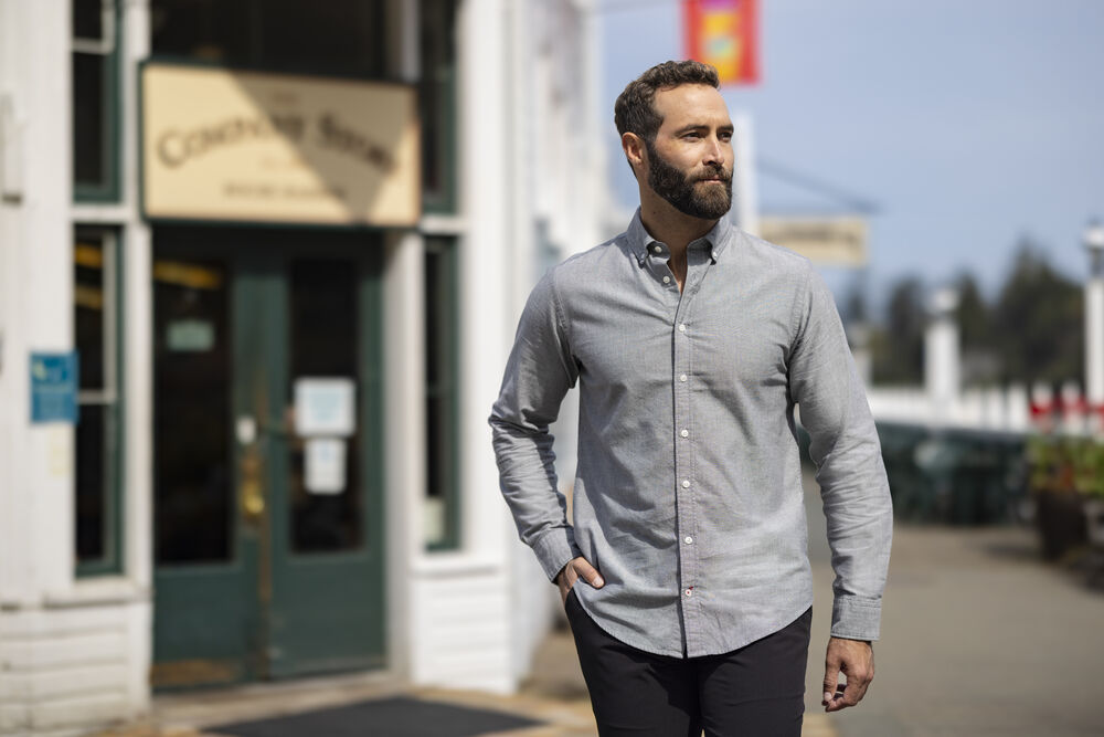 Belfair Oxford Shirt Men's von Cutter & Buck – White