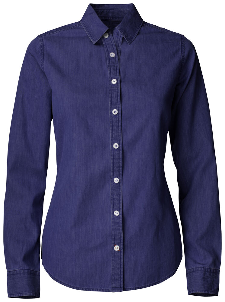 Ellensburg Denim shirt Ladies von Cutter & Buck – Dark Indigo