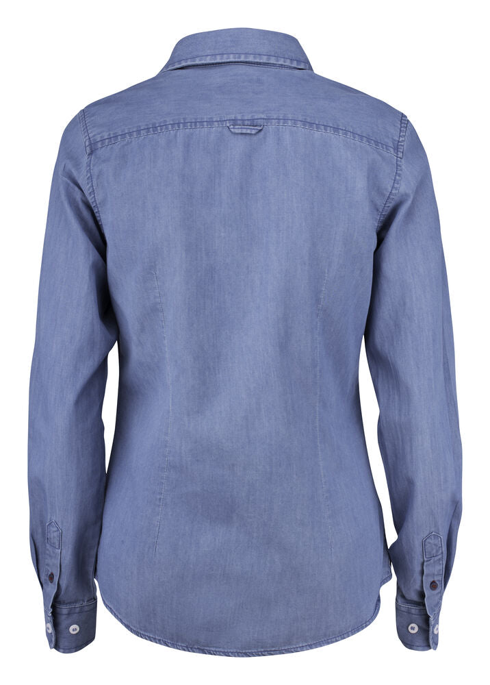 Ellensburg Denim shirt Ladies von Cutter & Buck – Dark Indigo