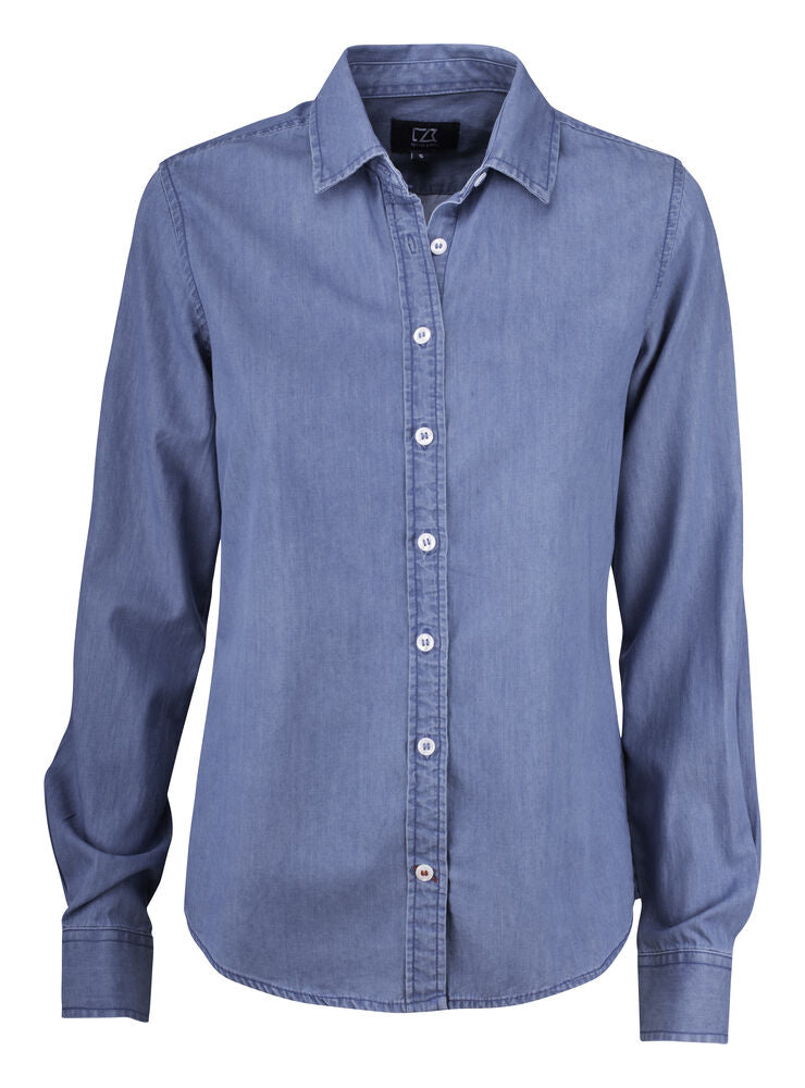 Ellensburg Denim shirt Ladies von Cutter & Buck – Dark Indigo